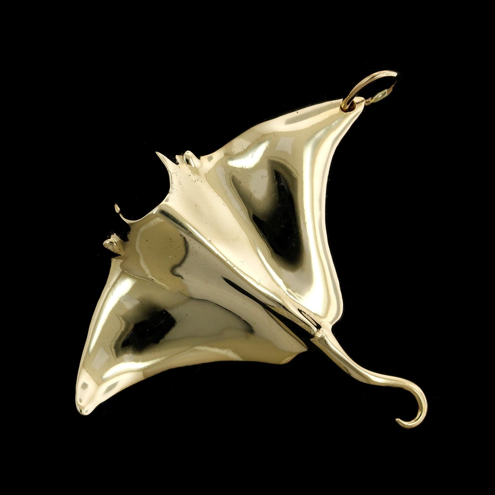 14K Yellow Gold Estate Stingray Charm