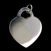 Tiffany & Co. Sterling Silver Estate Return to Tiffany Heart Tag Large Charm
