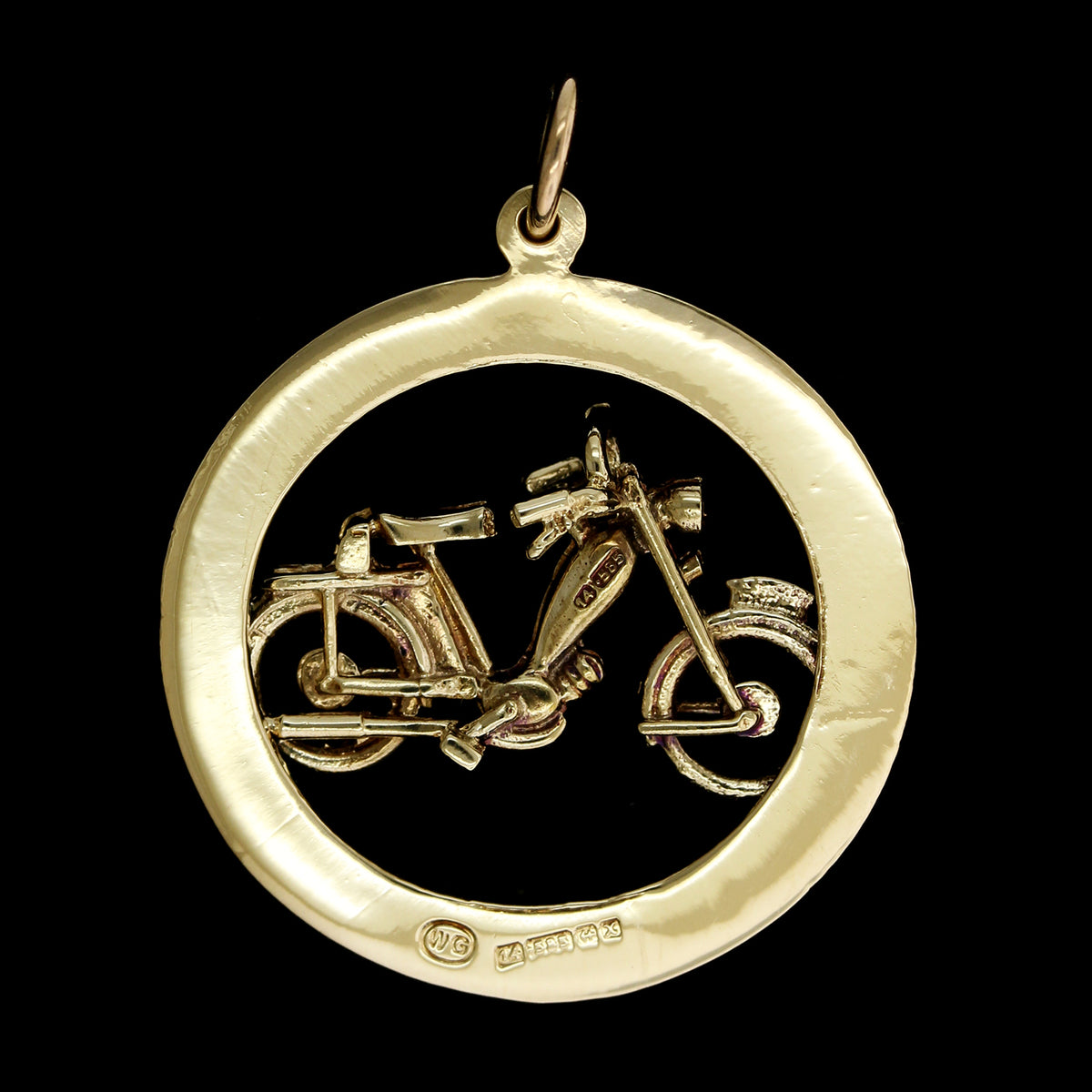 14K Yellow Gold Estate Bermuda Bicycle Charm