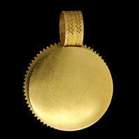 22K Yellow Gold Estate Filigree Dome Pendant