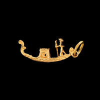 18K Yellow Gold Estate Gondola Charm