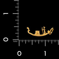 18K Yellow Gold Estate Gondola Charm