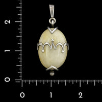 Vintage Macefield Sterling Silver Estate Quartz Pendant