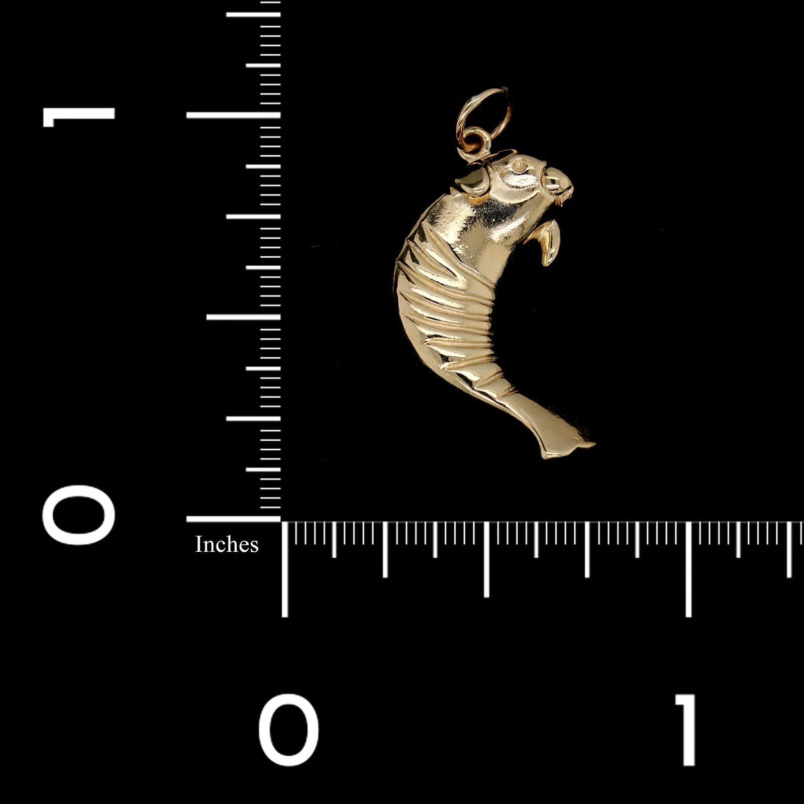 14K Yellow Gold Estate Manatee Charm