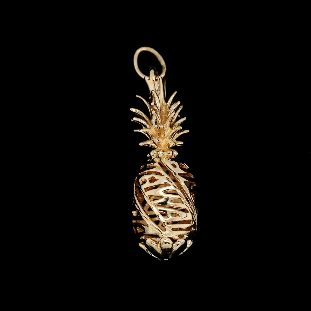 14K Yellow Gold Estate Pineapple Charm