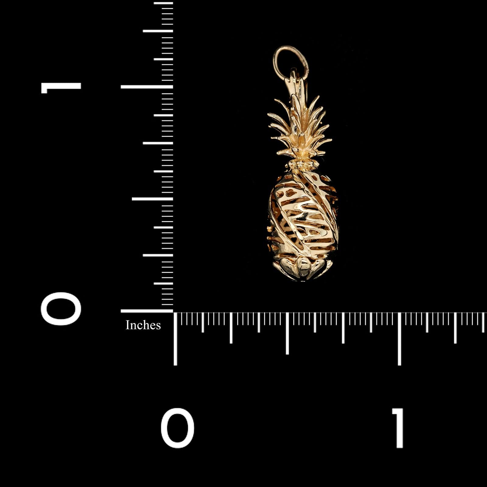 14K Yellow Gold Estate Pineapple Charm