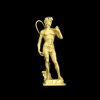 18K Yellow Gold Estate Michelangelo David Statue Charm