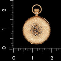 14K Yellow Gold Estate Pocket Watch Locket