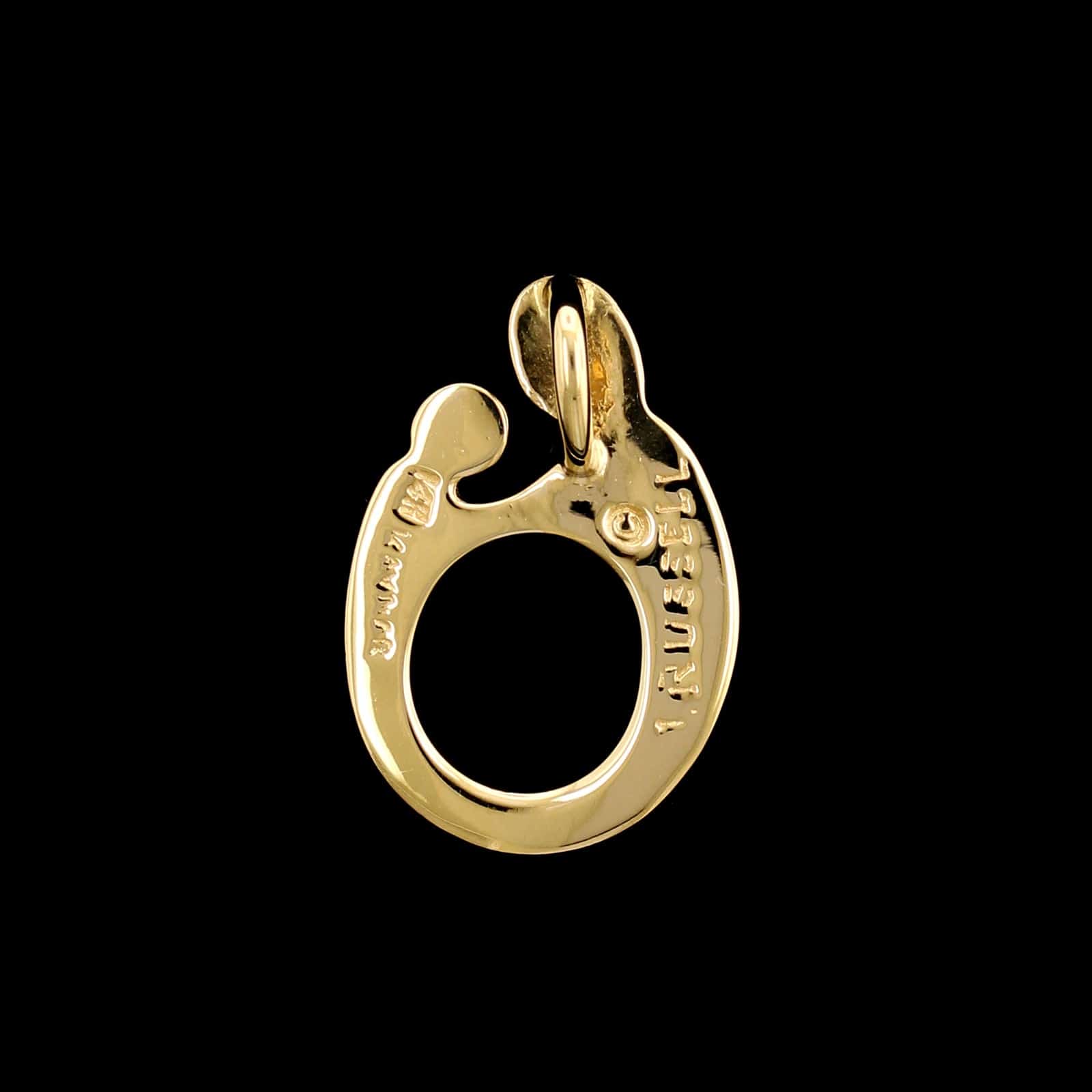 14K Yellow Gold Estate Mother and Child Charm