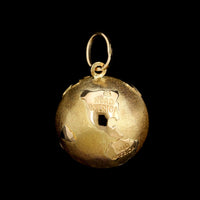 18K Yellow Gold Globe Pendant
