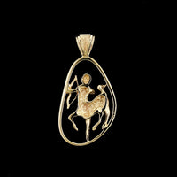 14K Yellow Gold Estate Sagittarius Zodiac Charm
