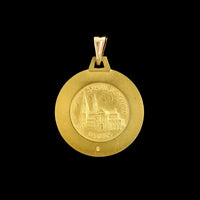 14K Yellow Gold Estate St. Ann Medal