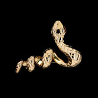 14K Yellow Gold Estate Snake Pin Slide Pendant