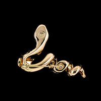 14K Yellow Gold Estate Snake Pin Slide Pendant