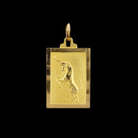 18K Yellow Gold Estate Capricorn Charm