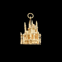 14K Yellow Gold Estate Disney Magic Kingdom Castle Charm
