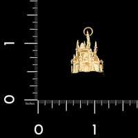 14K Yellow Gold Estate Disney Magic Kingdom Castle Charm