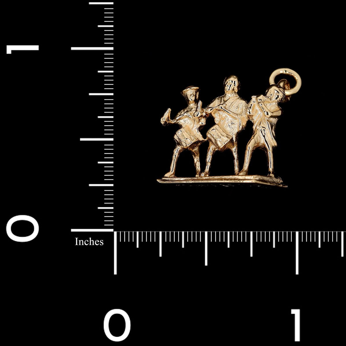 14K Yellow Gold Estate Spirit 76 Charm Pendant
