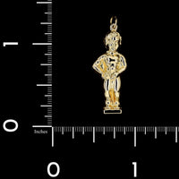 14K Yellow Gold Manneken Pis Charm