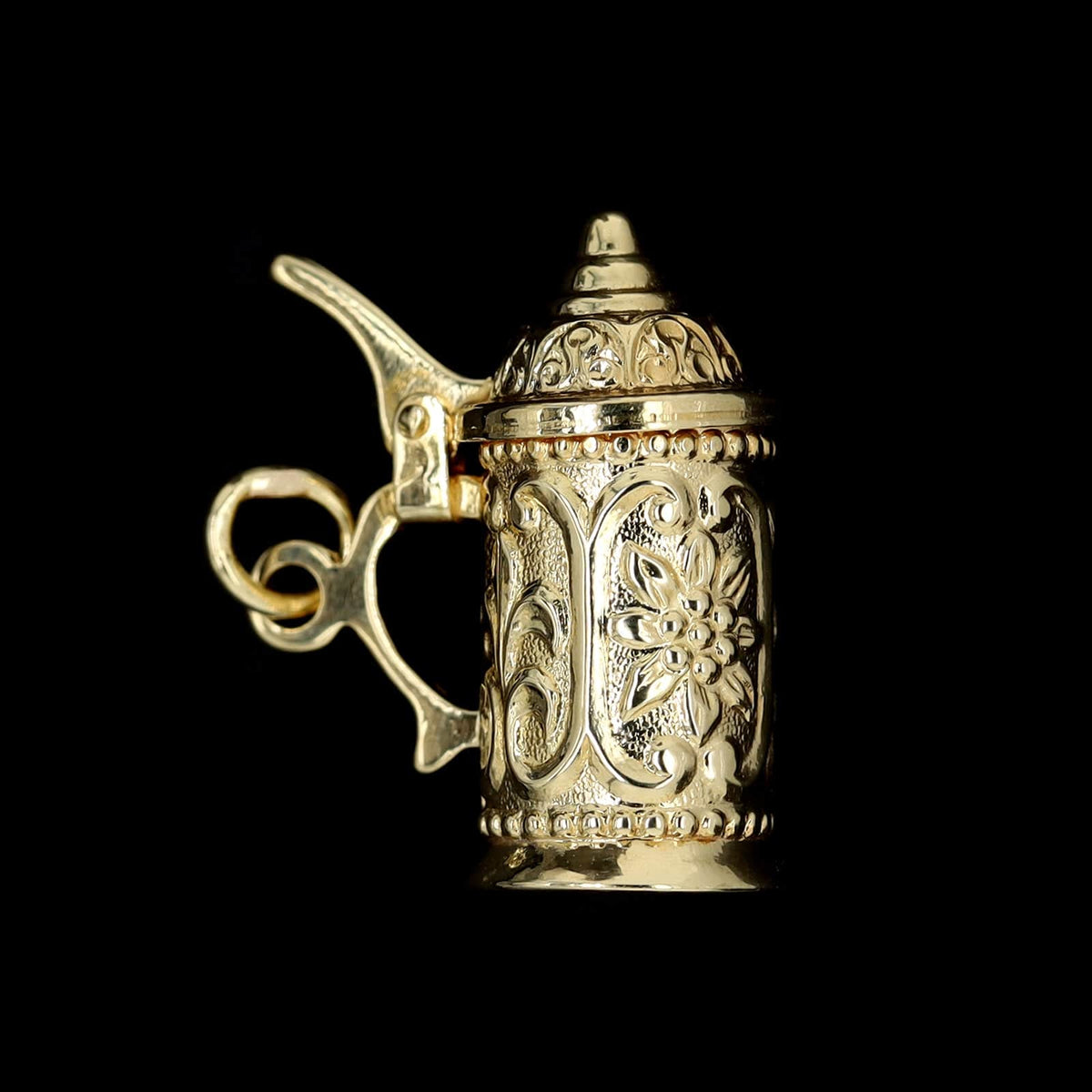14K Yellow Gold Estate Beerstein Charm