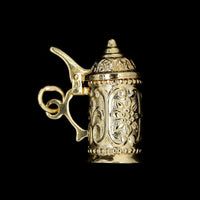 14K Yellow Gold Estate Beerstein Charm