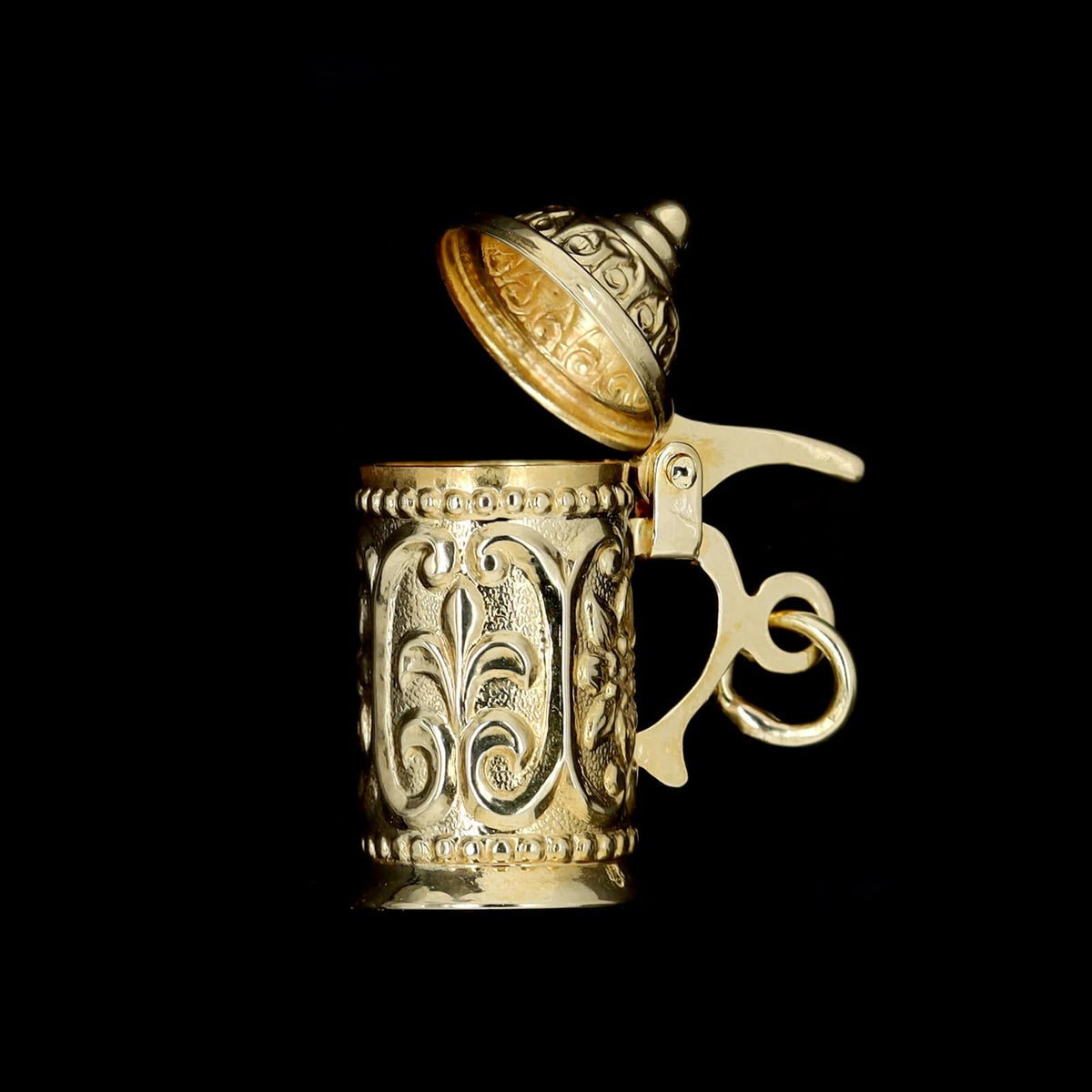 14K Yellow Gold Estate Beerstein Charm