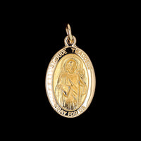 14K Yellow Gold Estate St. Jude Medal