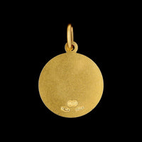 18K Yellow Gold Estate Madonna of Trapani Medal