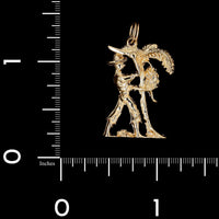 14K Yellow Gold Estate Banana Harvester Charm