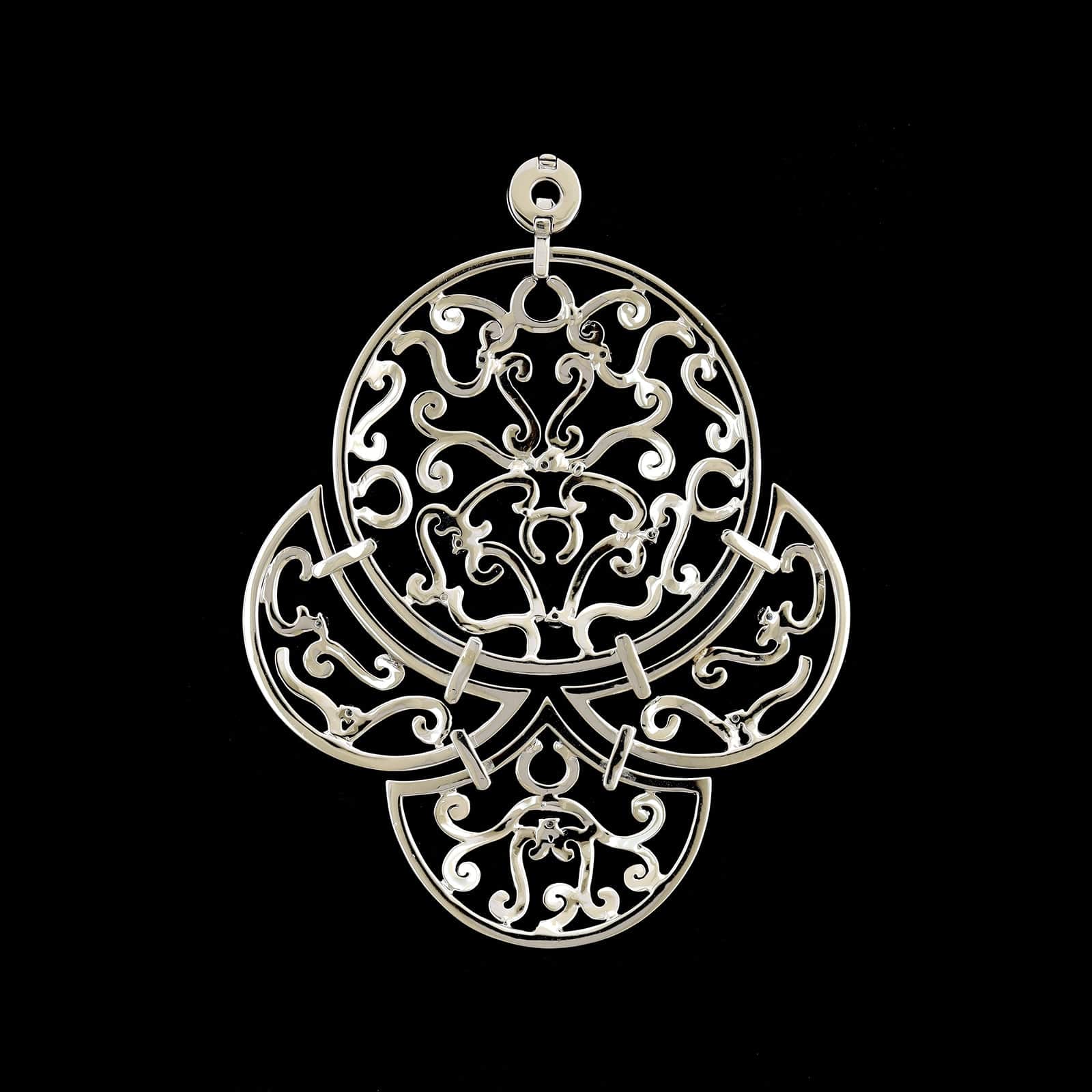 18K White Gold Estate Diamond Pendant