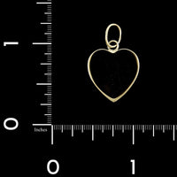14K Yellow Gold Estate Heart Charm