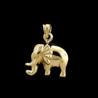 14K Yellow Gold Estate Elephant Charm