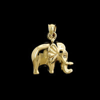 14K Yellow Gold Estate Elephant Charm