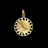 14K Yellow Gold Estate Nefertiti Charm