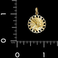 14K Yellow Gold Estate Nefertiti Charm