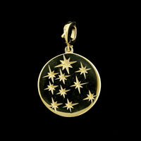 Penny Preville 18K Yellow Gold Estate Diamond Galaxy Medallion
