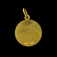 18K Yellow Gold Estate Saint Rita Medal