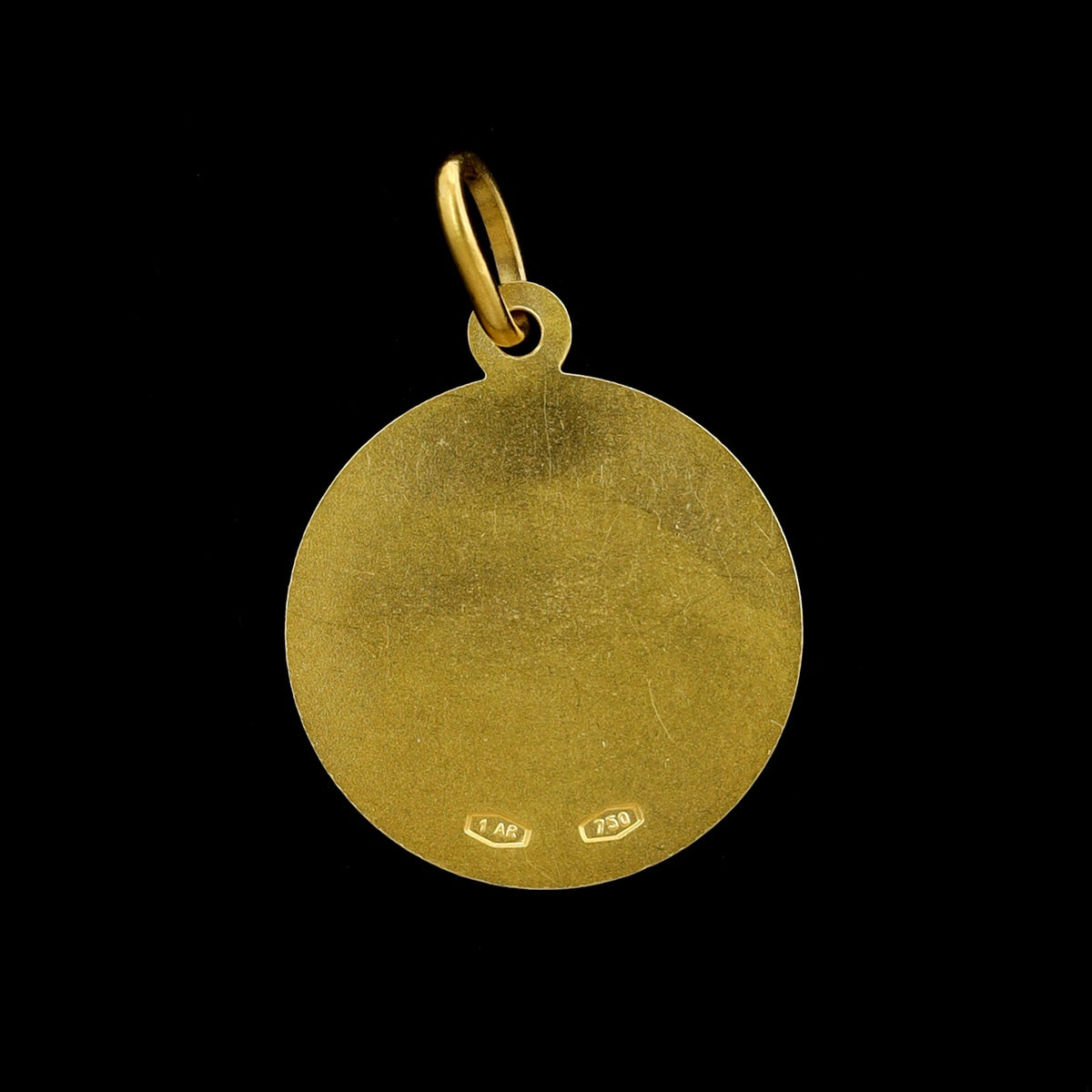 18K Yellow Gold Estate Saint Rita Medal