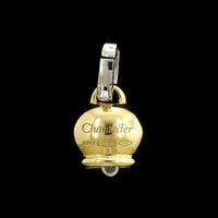 Chantecler 18K Two-tone Gold Estate Diamond Rooster Campanella Charm