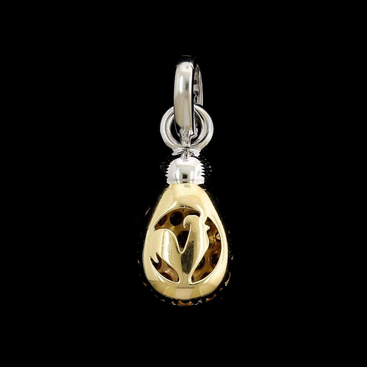 Chantecler 18K Two-tone Gold Estate Yellow Sapphire and Diamond Joyful Charm