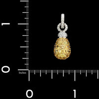 Chantecler 18K Two-tone Gold Estate Yellow Sapphire and Diamond Joyful Charm