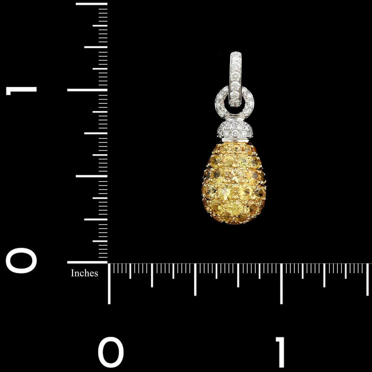 Chantecler 18K Two-tone Gold Estate Yellow Sapphire and Diamond Joyful Charm