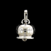 Chantecler 18K White Gold Estate Rock Black Diamond Campanella Charm