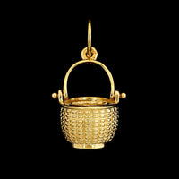 Glenaan 18K Yellow Gold Estate Open Round Nest Nantucket Basket