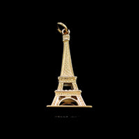 14K Yellow Gold Estate Eiffel Tower Charm