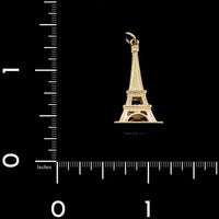 14K Yellow Gold Estate Eiffel Tower Charm