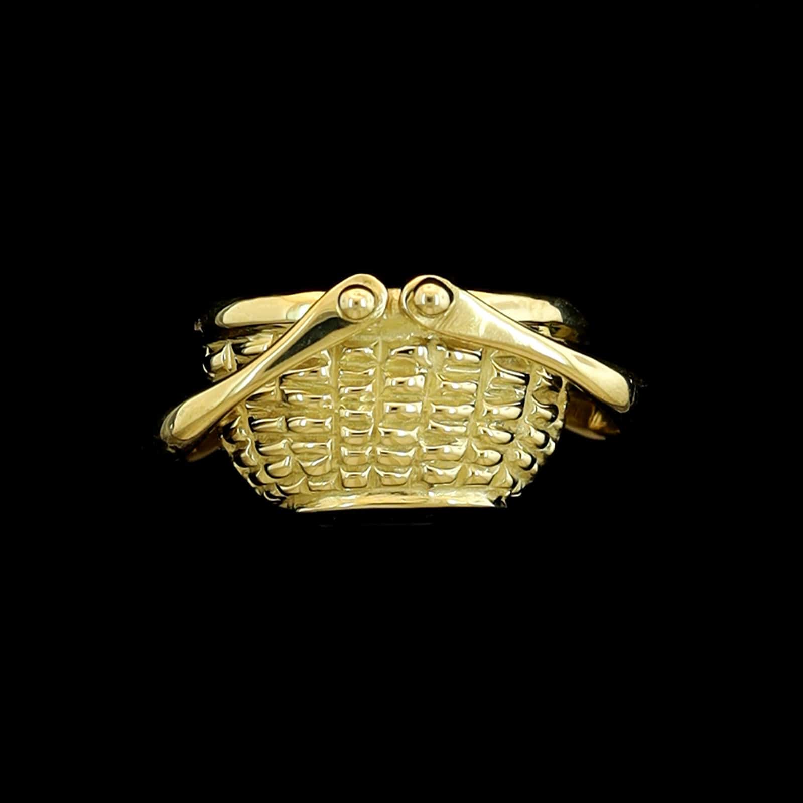 Glenaan 14K Yellow Gold Estate Nantucket Basket Pendant