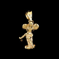 14K Yellow Gold Estate Mickey Mouse Charm