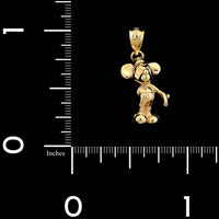 14K Yellow Gold Estate Mickey Mouse Charm
