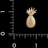 14K Yellow Gold Estate Pineapple Charm